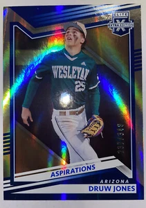 2022 Elite Extra Edition Druw Jones Aspirations Rookie Card Blue Parallel /349 - Picture 1 of 4