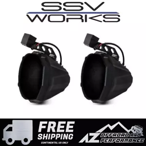 SSV Works Rear Cage Rail Speaker Pods Unloaded 2018-2023 Polaris Ranger XP 1000 - Picture 1 of 7