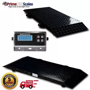 Multi purpose Portable Floor Scale to weigh Drum / Vet/ Livestock / 600 x .2 lb - Picture 1 of 6