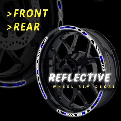 ADESIVO ARO REFLEXIVO AZUL 17 POLEGADAS SH28 para Kawasaki Ninja 650R 19 20 21 22 - Imagem 1 de 4