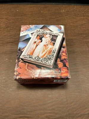 Vintage Godinger Silver Plated Satin Finish Wedding Album Holds 100 /4 X 6 - Image 1 of 2