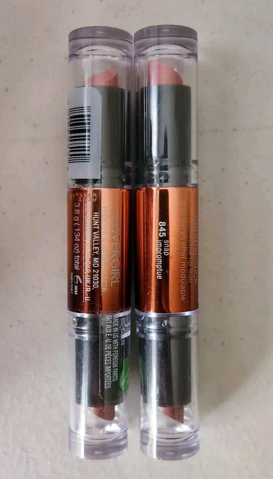2x Covergirl Blastflipstick Blendable Lip Duo Lipstick 845 Snap - Image 1 of 1
