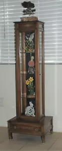 Beautiful Mid Century Display Cabinet--Wood with Glass and Mirrors The 50'S - Picture 1 of 4