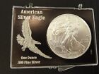 2021 American Silver Eagle Dollar, BU,1oz., Gift/  3"x 2" holder