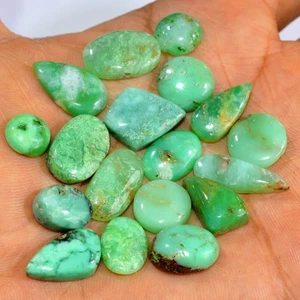 19 Pcs 122Cts Natural Chrysoprase Cabochon Loose Gemstone Lot 16x10 8x8mm #15946 - Picture 1 of 6