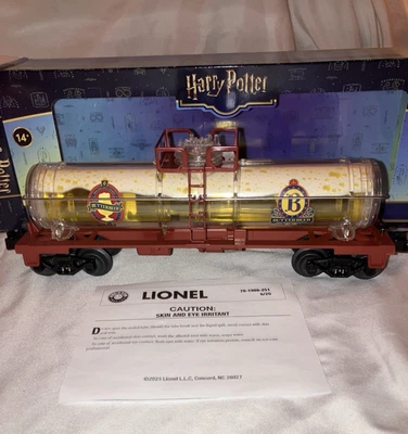 Lionel 2528400 哈利波特黄油啤酒液体坦克车 O 27 2025 完好带盒全新密封 — 第 1/4 张图片
