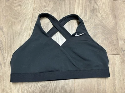Nike Womens Dri-fit Swoosh Medium Support Lined Sports Maternity Bra Size Large - Image 1 of 4