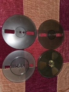AMPEX SMOKED GRAY PLASTIC 7" inch Reel To Reel TAKE-UP REEL (4) - Bild 1 von 10