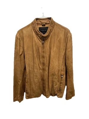 CHAQUETA MARC NEW YORK ANDREW MARC CUERO MARRÓN #54163 TALLA XL Foto 1 de 4