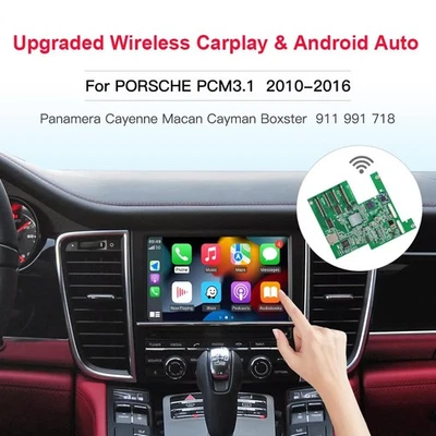 Wireless CarPlay Android Auto Retrofit for Porsche Cayenne Boxster Cayman Macan Foto 1 de 4