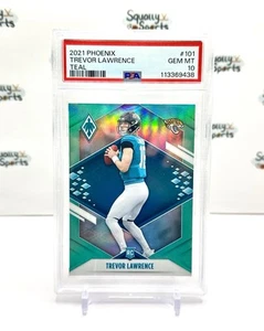 COLOR MATCH PSA 10 Gem Mint Trevor Lawrence 2021 Panini Phoenix Teal RC #'d/150 - Picture 1 of 2