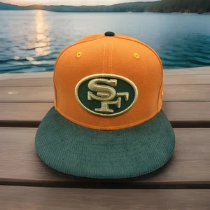 San Francisco 49ers Hat New Era 59Fifty "Orange Forest"  Sz 7 1/2 Cap H106 - Picture 1 of 10