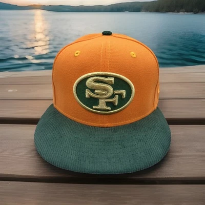 Sombrero San Francisco 49ers New Era 59Fifty "Bosque Naranja" Talla 7 1/2 Gorra H106 Foto 1 de 4