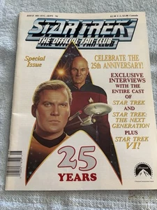 Star Trek The Official Fan Club Magazine Celebrate the 25th Anniv Special Issue - Picture 1 of 6