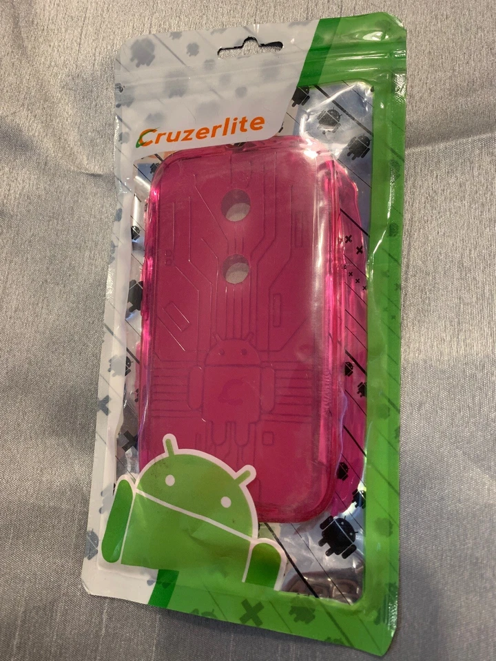 Funda TPU Cruzerlite Bugdroid Circuit Moto E 1ª Generación SOLO - Rosa Foto 1 de 4