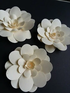 Paper Flowers 3-D Handcrafted Small Backdrop DIY Wedding Party Decor Craft Walls - Picture 1 of 4