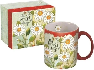 Lang Brand New Day Mug, Sanctuary & Fern Ceramic Coffee Mug Cup 14-ounce - Picture 1 of 1