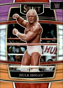 2022 Panini Select WWE Hulk Hogan Concourse Viola e Arancione Prizm #69 - Foto 1 di 2