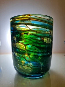 VERY RARE MDINA SEAWEED BELL VASE HEIGHT 14.5CM X WIDTH 11.5CM - Picture 1 of 6