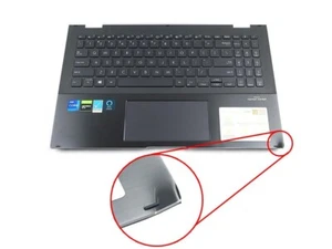 ASUS ZENBOOK 15 KEYBOARD PALMREST ASSEMBLY 13NB0SC1AM0361 **DENT IN CORNER** - Picture 1 of 2