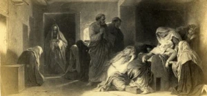 France Evanouissement de la Vierge Delaroche Goupil CDV Photo of Painting 1865 - Picture 1 of 3