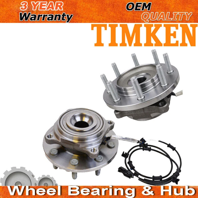 Pair Timken Front Wheel Bearing & Hub Assembly For 2500 Ram 2014 2015-2017 - Imagem 1 de 4