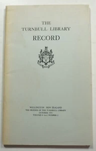 The Turnbull Library Record 10/73 New Zealand History Katherine Mansfield - Picture 1 of 6