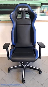 SEDIA DA UFFICIO SPARCO ICON COLORE BLU NERO SEDILE R100 SEGGIOLINO NUOVO GAMING - Picture 1 of 4