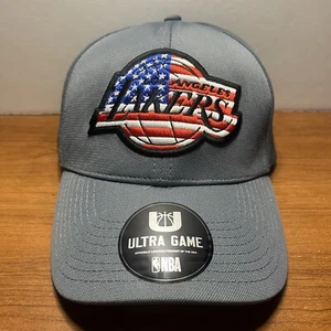 Gorra NBA Los Angeles Lakers OSFA | Gris | Logo Bandera Americana EE. UU. Ultra Juego - Imagen 1 de 5
