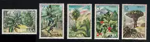 1973 Spain Botanical Stamp Set Scott #1747-1751, MNH - Picture 1 of 4