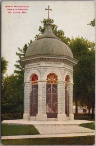 c1910s ST. LOUIS, Missouri Postkarte Shaw's Garden "SHAW MAUSOLEUM" / unbenutzt - Bild 1 von 2