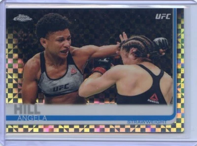 2019 TOPPS CHROME UFC X-FRACTOR REFRACTOR ANGELA HILL #72 - Image 1 of 3