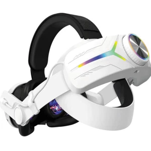 For Meta Oculus Quest 3 VR Headset With 8000mAh Battery LED RGB Elite Head Strap - Picture 1 of 18
