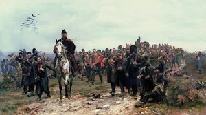 Pintura El regreso de Inkerman de Elizabeth Thompson reproducción - Imagen 1 de 3