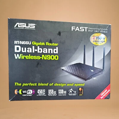 Asus RT-N66U Dual-band Wireless Router, open box but unit is in excellent cond - Image 1 of 4