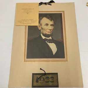 Ancien calendrier 1933 A peinture Lincoln Fuller & Barker neuf Bedford MA U17U - Photo 1/6