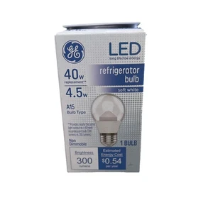 GE Lighting LED Appliance Bulb A15 Soft White 300 Lumens 4.5W Energy Efficient - Picture 1 of 6