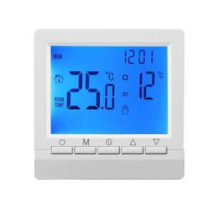 Wireless Room Thermostat Battery Operated LCD Display Temperature Control - Picture 1 of 8
