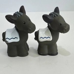 Fisher Price Little People Weihnachtskrippe Ersatz (2) Esel Figuren - Bild 1 von 12