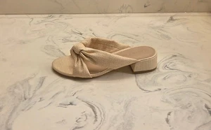 New! Stuart Weitzman 'Playa' Knot Slide Sandals Raffia Womens Size 7 B MSRP $525 - Picture 1 of 12