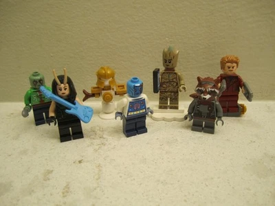 Lote 5 Minifigura Lego Guardianes de la Galaxia Groot Star-Lord Lt Foto 1 de 4