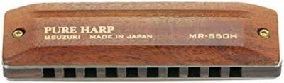 SUZUKI 10-Hole Harmonica PURE HARP MR-550H C Free Shipping w/Tracking# New Japan - Image 1 of 4