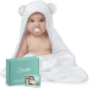 Hooded Baby Towels for Newborn - Super Soft Baby Bath Towels with Hood, Highl... - Picture 1 of 9