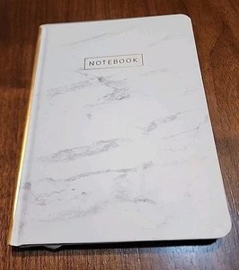 Think Ink gebundenes persönliches Journal/Tagebuch/Notizbuch von Designworks Ink. Weißer Marmor - Bild 1 von 11