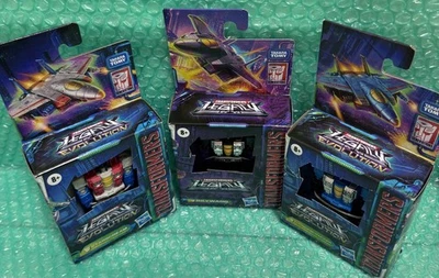 Transformers Legacy Core Class STARSCREAM SKYWARP THUNDERCRACKER - New FREE P&P - Image 1 of 4