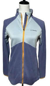 Columbia Jacket Womens Medium Purple Fleece Omni Heat Thermal Comfort Full Zip - Picture 1 of 11