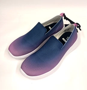 Athletic Works Women's Sz 6-11 Comfort Low Vamp Slip On Sneaker Blue Purple Shoe - Picture 1 of 9