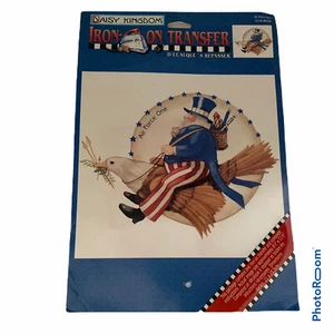 Daisy Kingdom 1997 4th of July Patriotic "Air Force One" Bügelbild Aufkleber Transfer - Bild 1 von 11