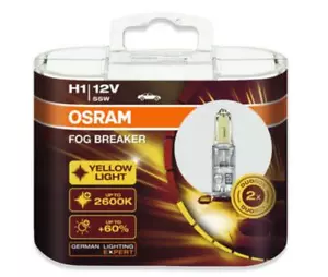 OSRAM H1 Globe Fog Breaker 2600K 12V55W 64150FBR Deep Yellow light Car Lamp Bulb - Picture 1 of 3