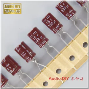 Condensador de audio Nippon Chemi-Con cobre AKG 330uF/16V330uF 105°C 8x11,5 mm - Imagen 1 de 2